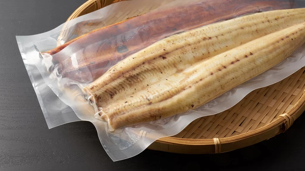 真空パックのうなぎ